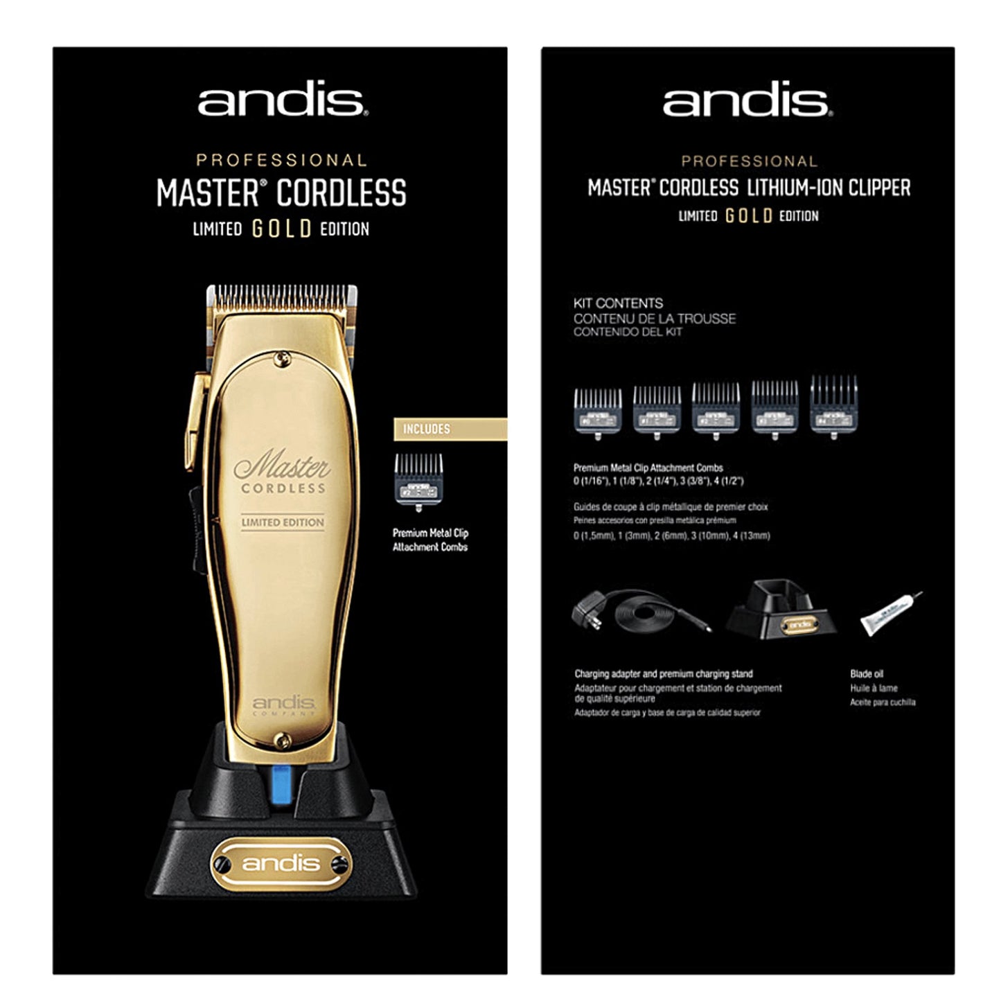 Andis Gold Master Cordless Clipper Limited Edition