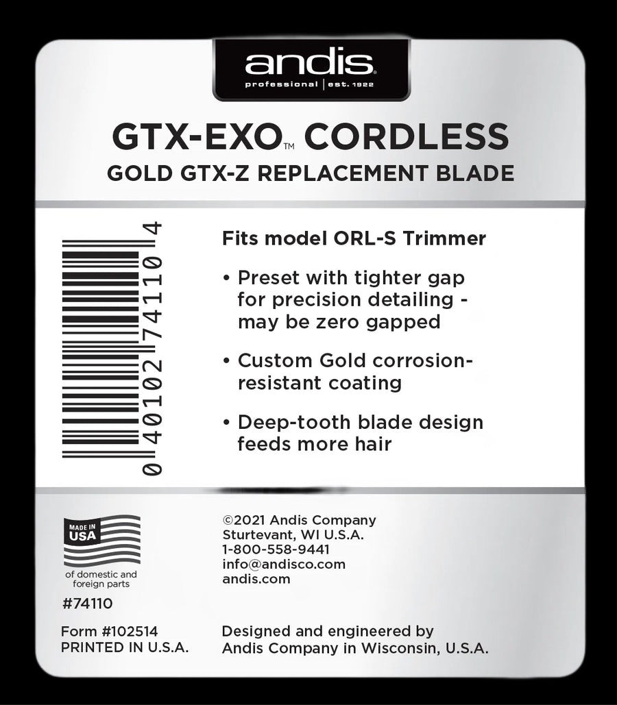 Andis GTX-EXO gold replacement blade