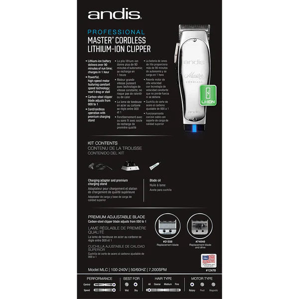 Andis Master Cordless Lithium-Ion Clipper