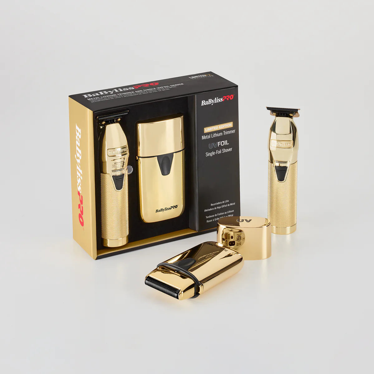 Babyliss 2023 LimitedFX Trimmer & UV Shaver combo Gold